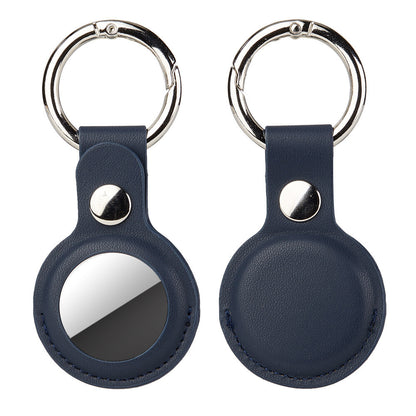 For Apple AirTag Leather Case Protective Cover Key Ring Tracker Keychain Air Tag