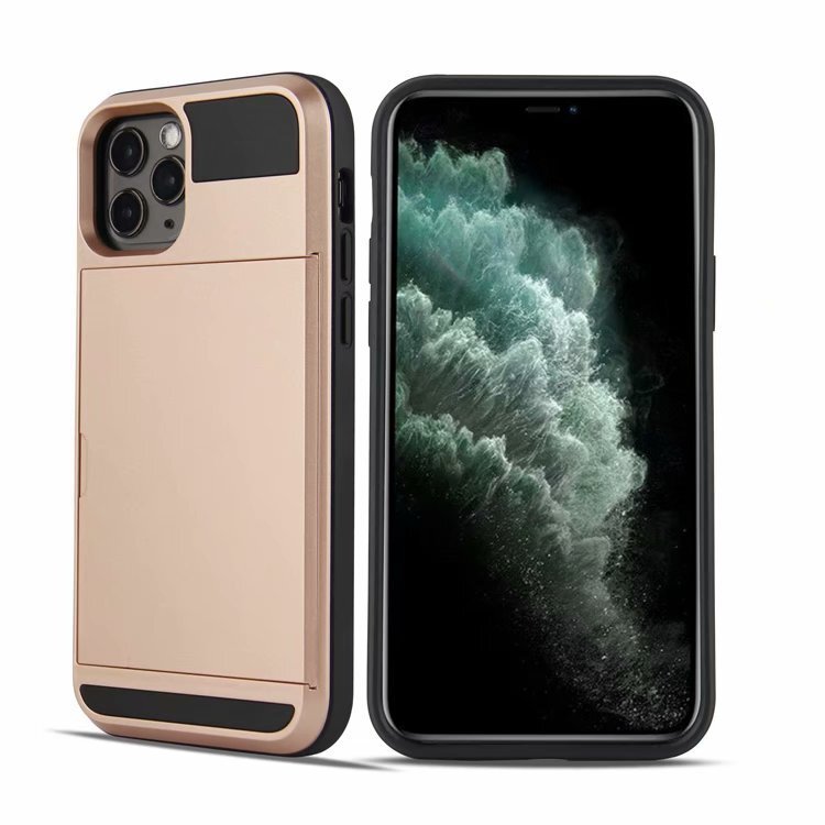 Hybrid Phone Case with Hidden Credit Card Holder For iPhone 12 / 12 Pro Max Mini