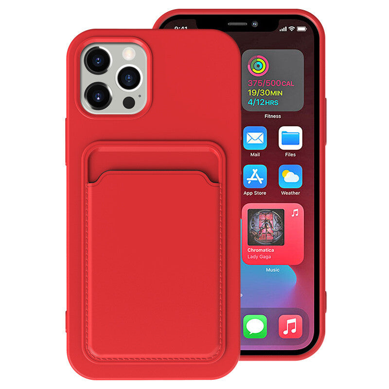 Case For iPhone 15 15 Pro Max Plus Wallet Card Holder Shockproof Cover Silicone