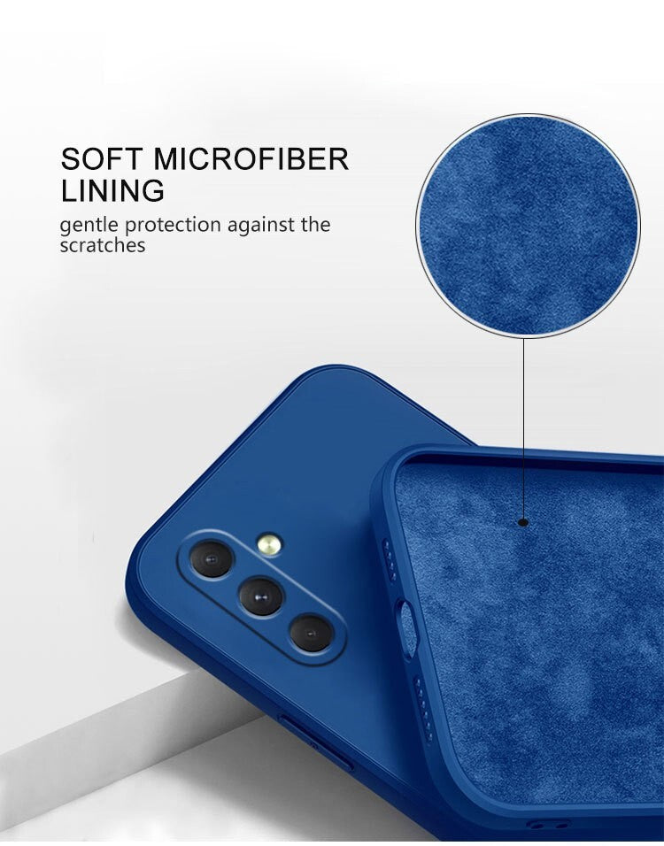 Case For Samsung A17 A16 A15 A14 A56 A55 Liquid Silicone Soft Matte Phone Cover