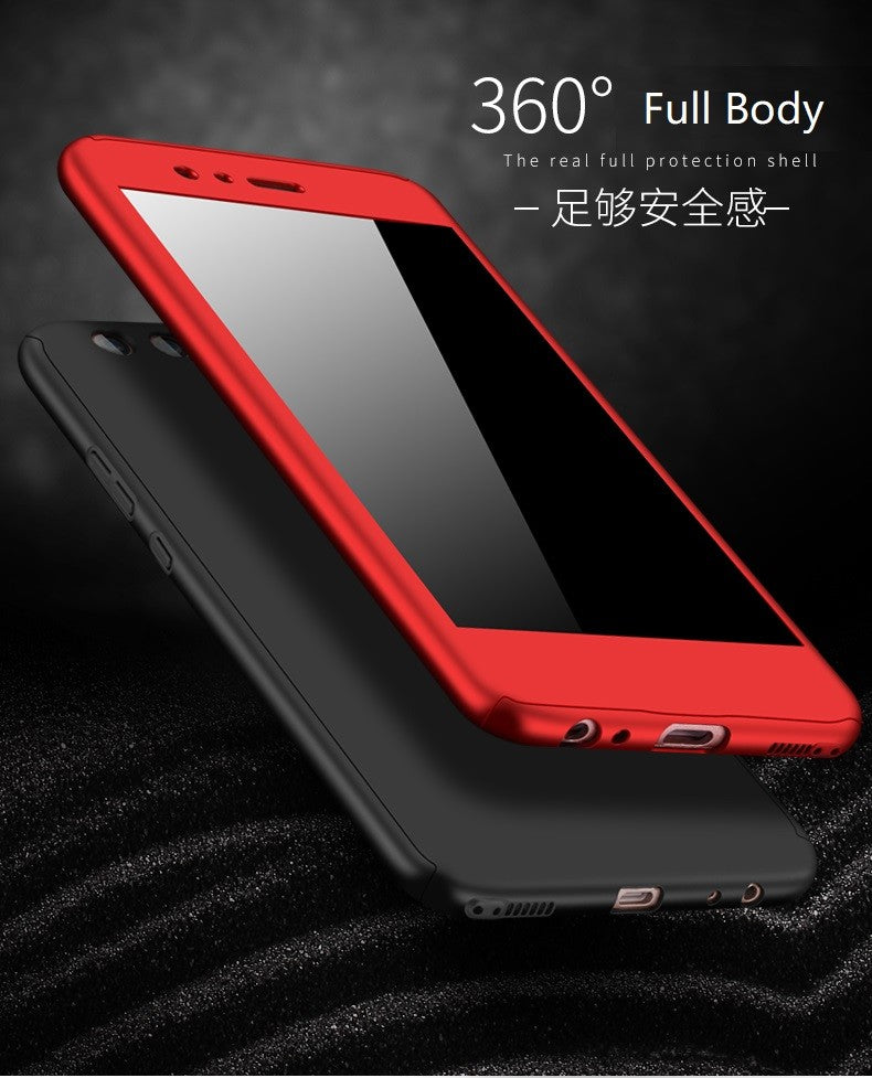 360° Full Body Hard Phone Case Cover Free Tempered Glass For Huawei P9 Lite/Plus