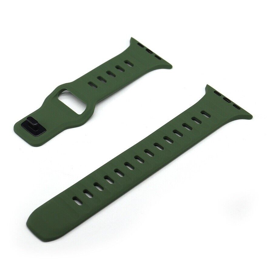 For Apple Watch SILICONE iWatch Strap Band 38 42 44 49 mm Series 10 9 8 Ultra SE