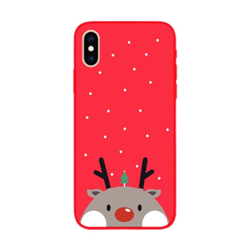 Soft Silicone Christmas Phone Case Cover For Apple iPhone XS Max XR X Plus 8 7 6