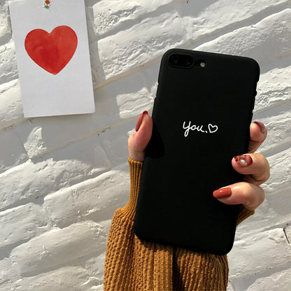 'Me You' Thin Couple Hard Matte Phone Case Cover For X XR XS Max Plus 8 7 6S 6
