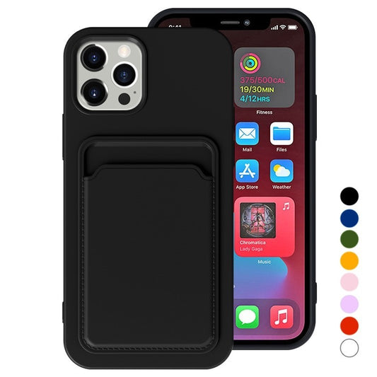 Case For iPhone 13 Pro Max Pro Mini Wallet Card Holder Shockproof Cover Silicone