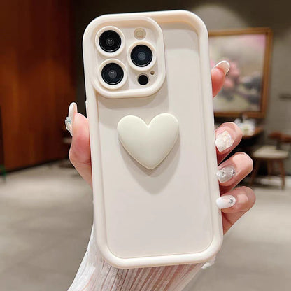 Case For iPhone 17 16 15 14 Max Plus /Air Love Heart Shockproof Phone Cover