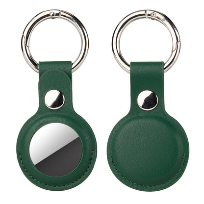 For Apple AirTag Leather Case Protective Cover Key Ring Tracker Keychain Air Tag