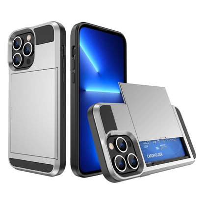 Card Holder Wallet Case Shockproof Hybrid Protective For iPhone 14 Pro Max Plus