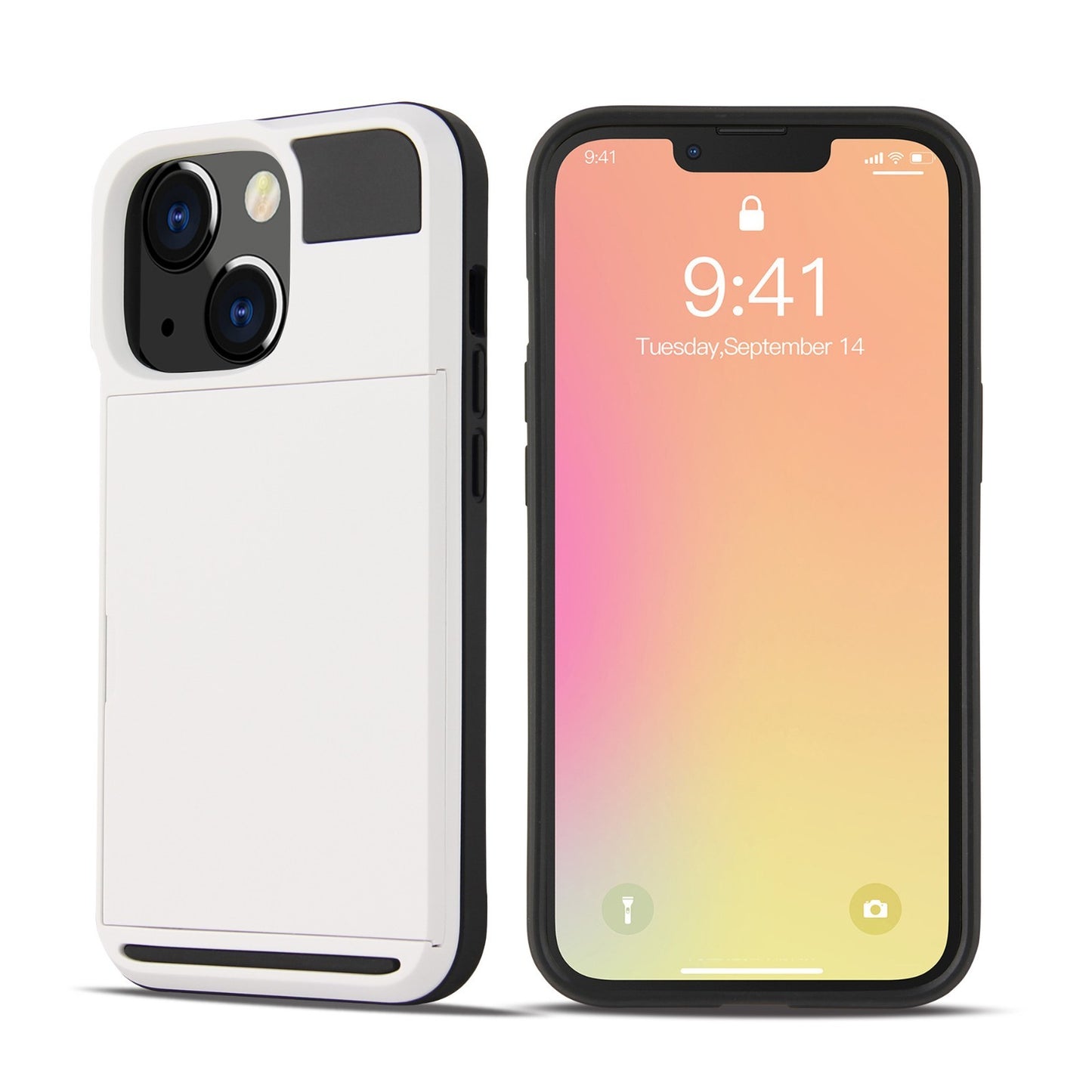 Card For iPhone 13 Pro Max Mini Holder Wallet Case Shockproof Hybrid Protective