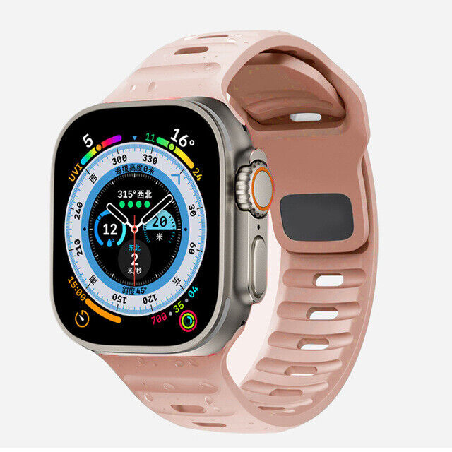 For Apple Watch SILICONE iWatch Strap Band 38 42 44 49 mm Series 10 9 8 Ultra SE