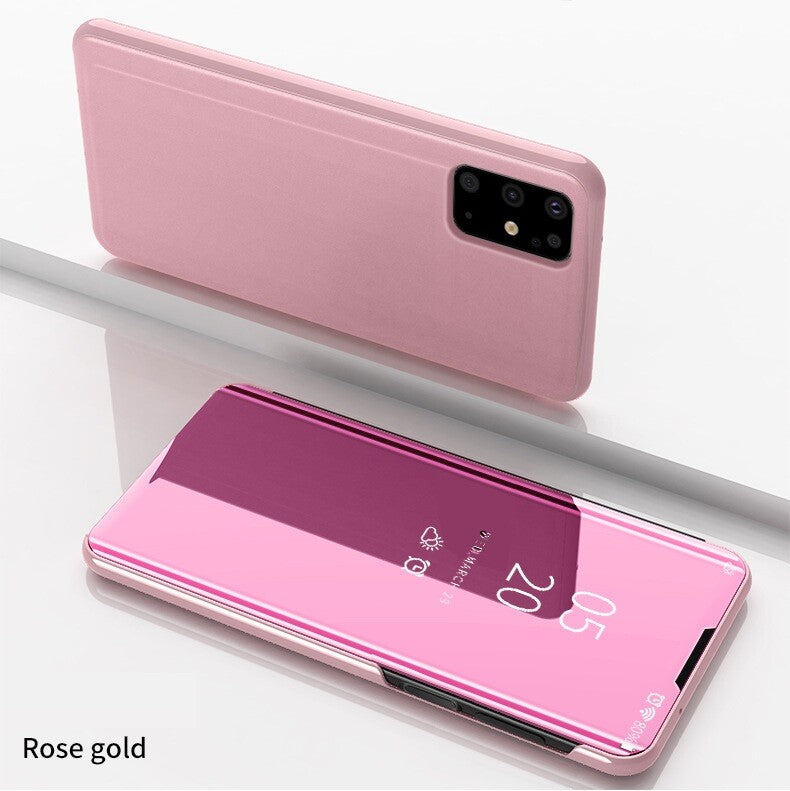 Mirror Clear Stand Phone Case Cover Samsung S25 S24 S23 S22 S21 S9 Plus Ultra FE