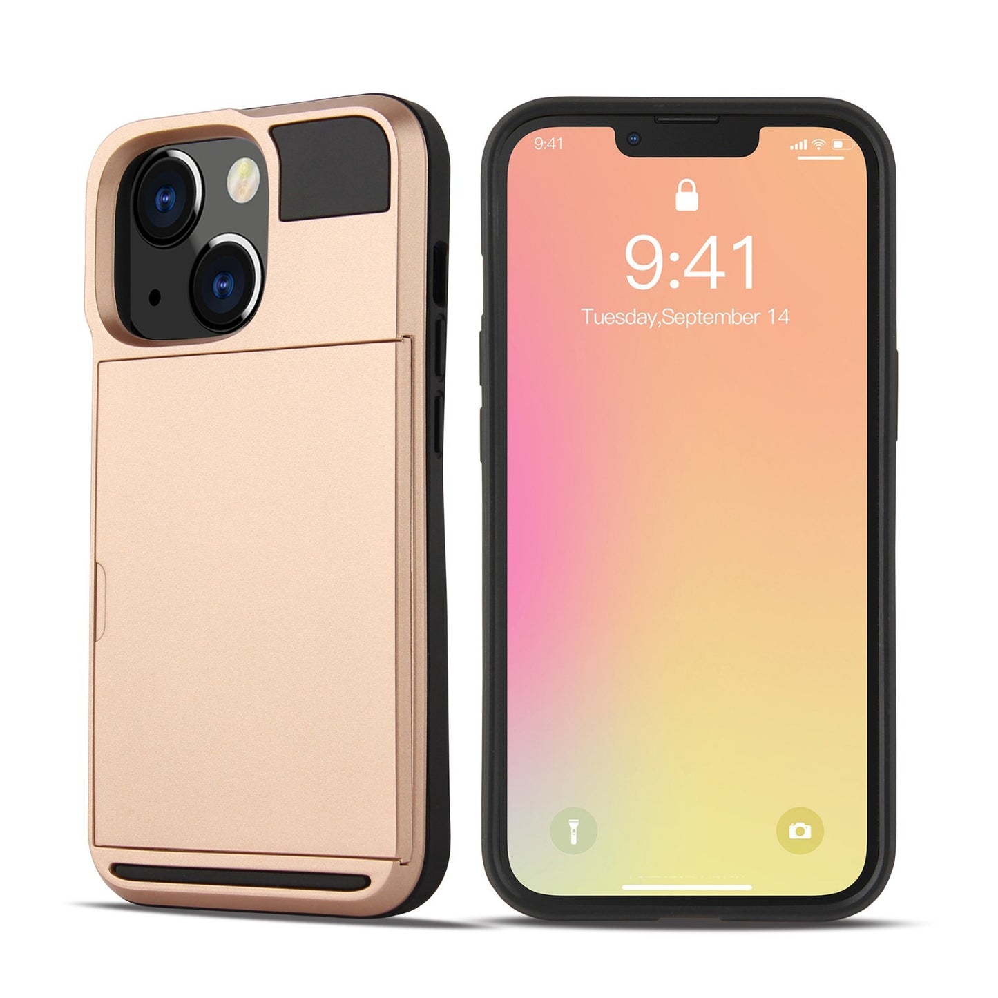 Card For iPhone 13 Pro Max Mini Holder Wallet Case Shockproof Hybrid Protective