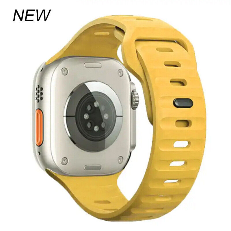 For Apple Watch SILICONE iWatch Strap Band 38 42 44 49 mm Series 10 9 8 Ultra SE
