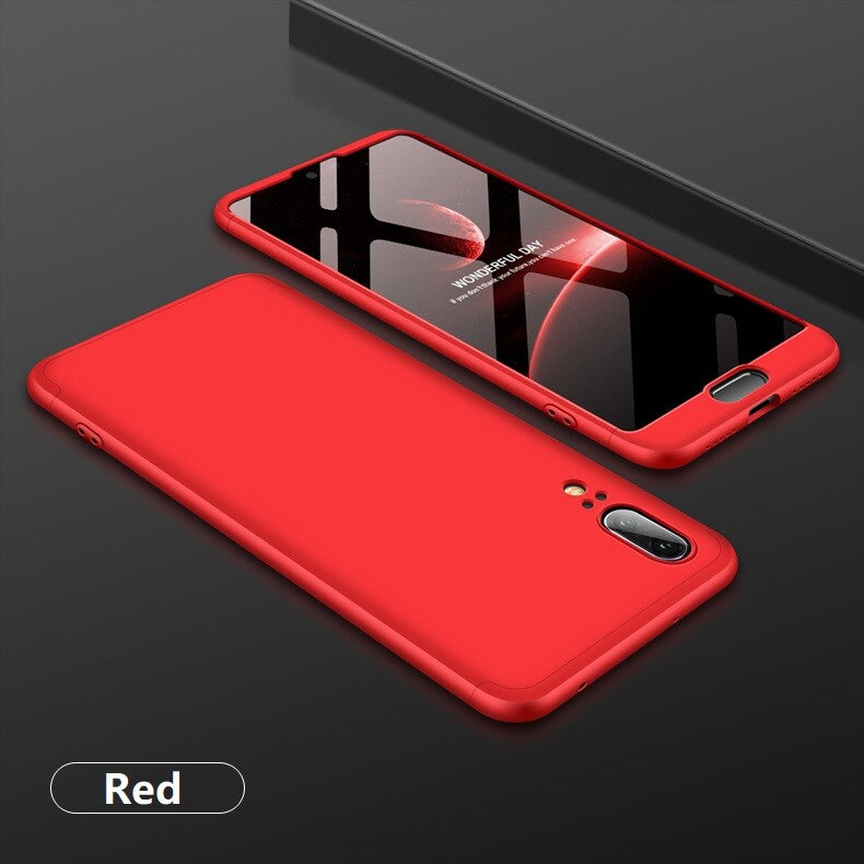 360° Full Body Hard Phone Case Cover Tempered Glass Huawei P20 P30 P40 Lite Pro