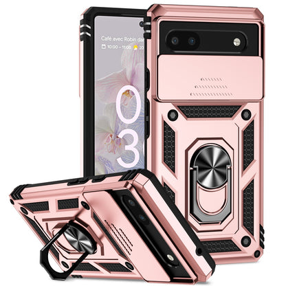 For Google Pixel 6a / 6 / 6 Pro Case Shockproof Rugged Cover Ring Holder Camera