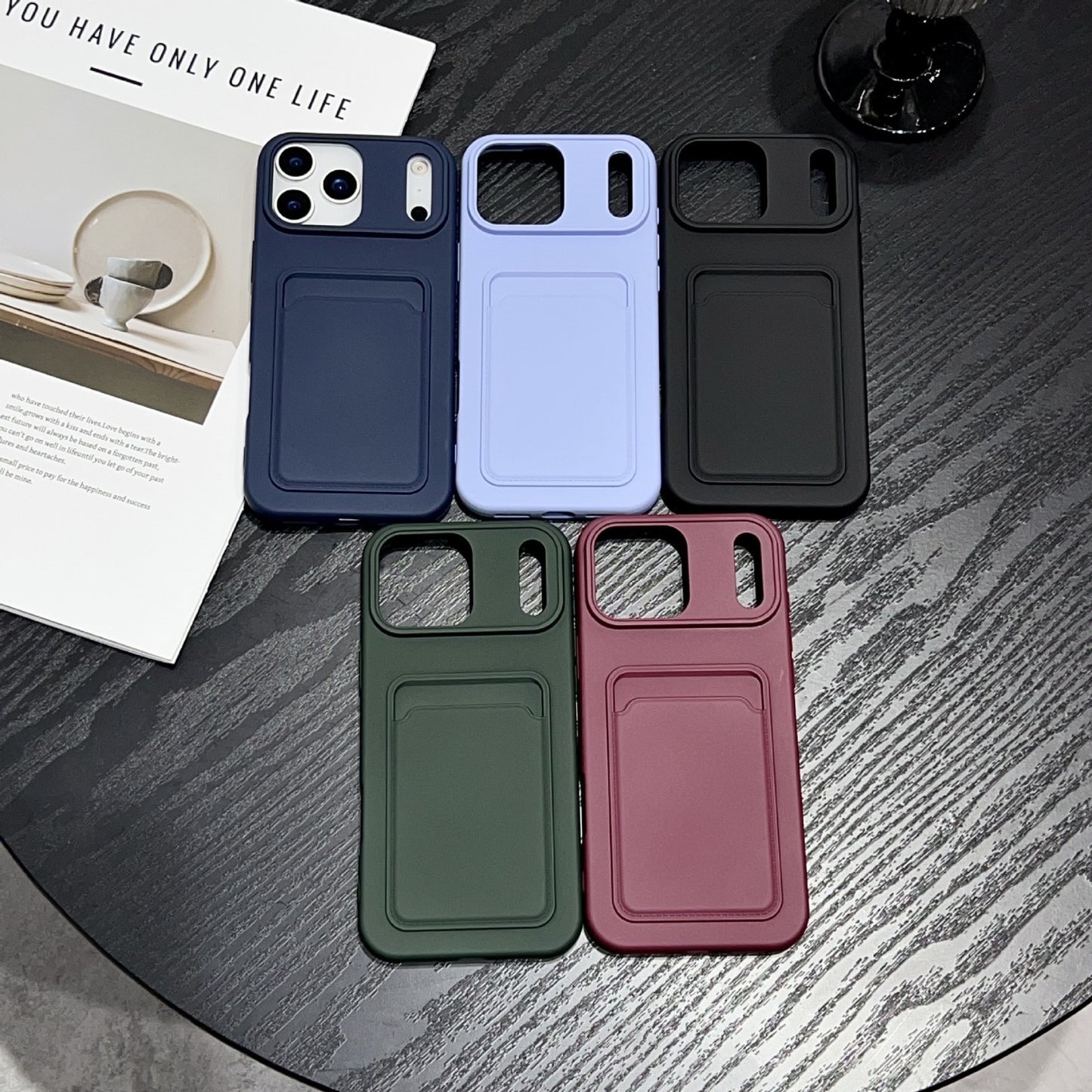 Case For iPhone 16 / 16 Plus / 16 Pro Max Wallet Card Holder Shockproof Cover