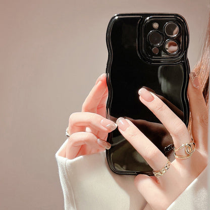 Gloss Wave Shockproof TPU Phone Case Cover iPhone 16 15 14 13 12 11 Pro Max Plus