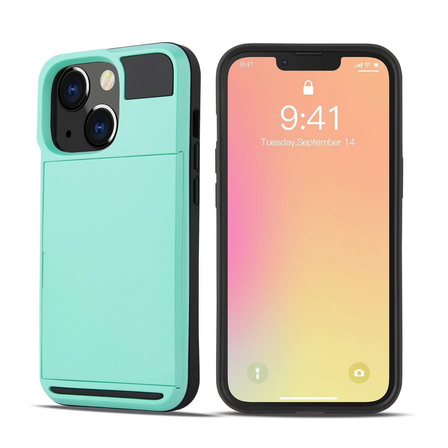Card For iPhone 13 Pro Max Mini Holder Wallet Case Shockproof Hybrid Protective