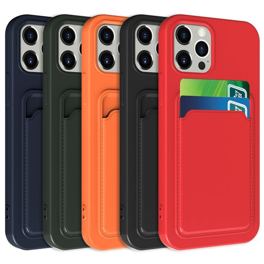 Case For iPhone 15 15 Pro Max Plus Wallet Card Holder Shockproof Cover Silicone