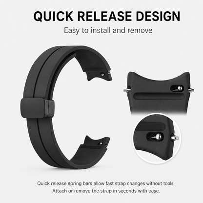 Magnetic Silicone Strap For Samsung Galaxy Watch 7 6 5 4 20mm Band 40/44mm Pro