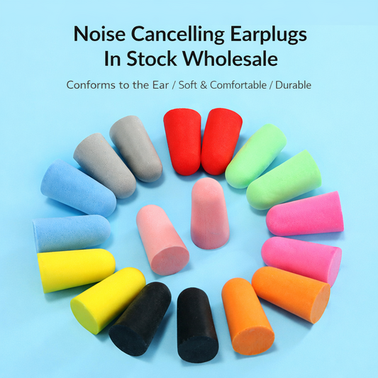 10x Pairs Ear Plugs Soft Reusable Ear Plug for Noise Cancelling Sleep Swim Work