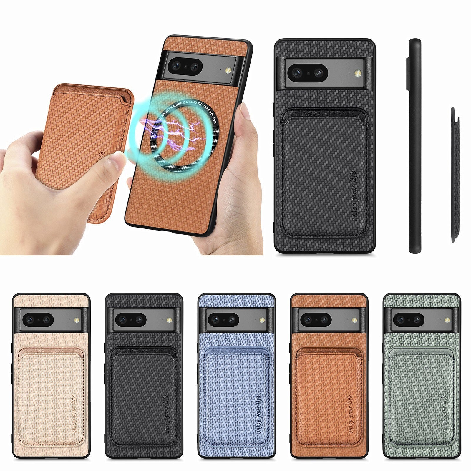 Case For Google Pixel 10 9 8 7 6 Pro XL Leather Magnetic Card Wallet Phone Cover