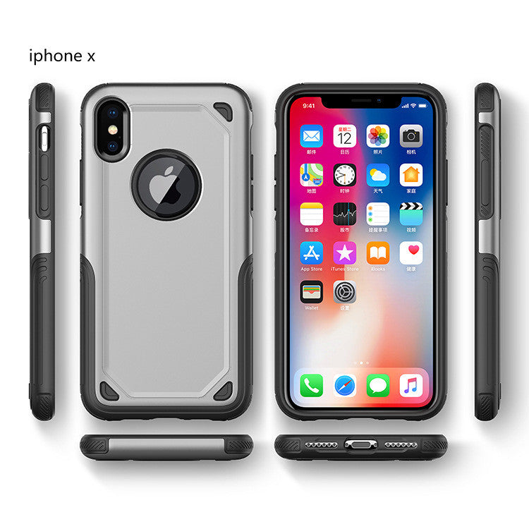  Hybrid Armor Shockproof Rugged Bumper Case For Apple iPhone 6 6s 7 8 X Plus +