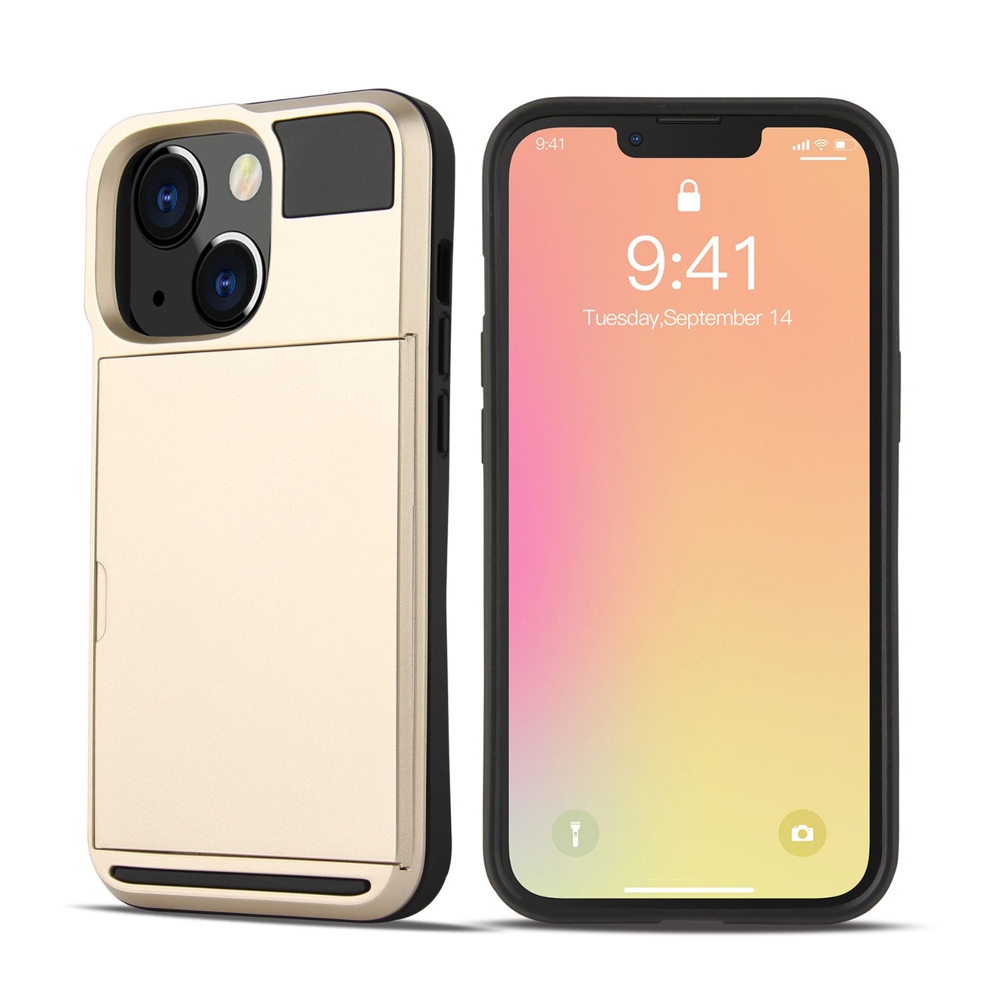 Card For iPhone 13 Pro Max Mini Holder Wallet Case Shockproof Hybrid Protective