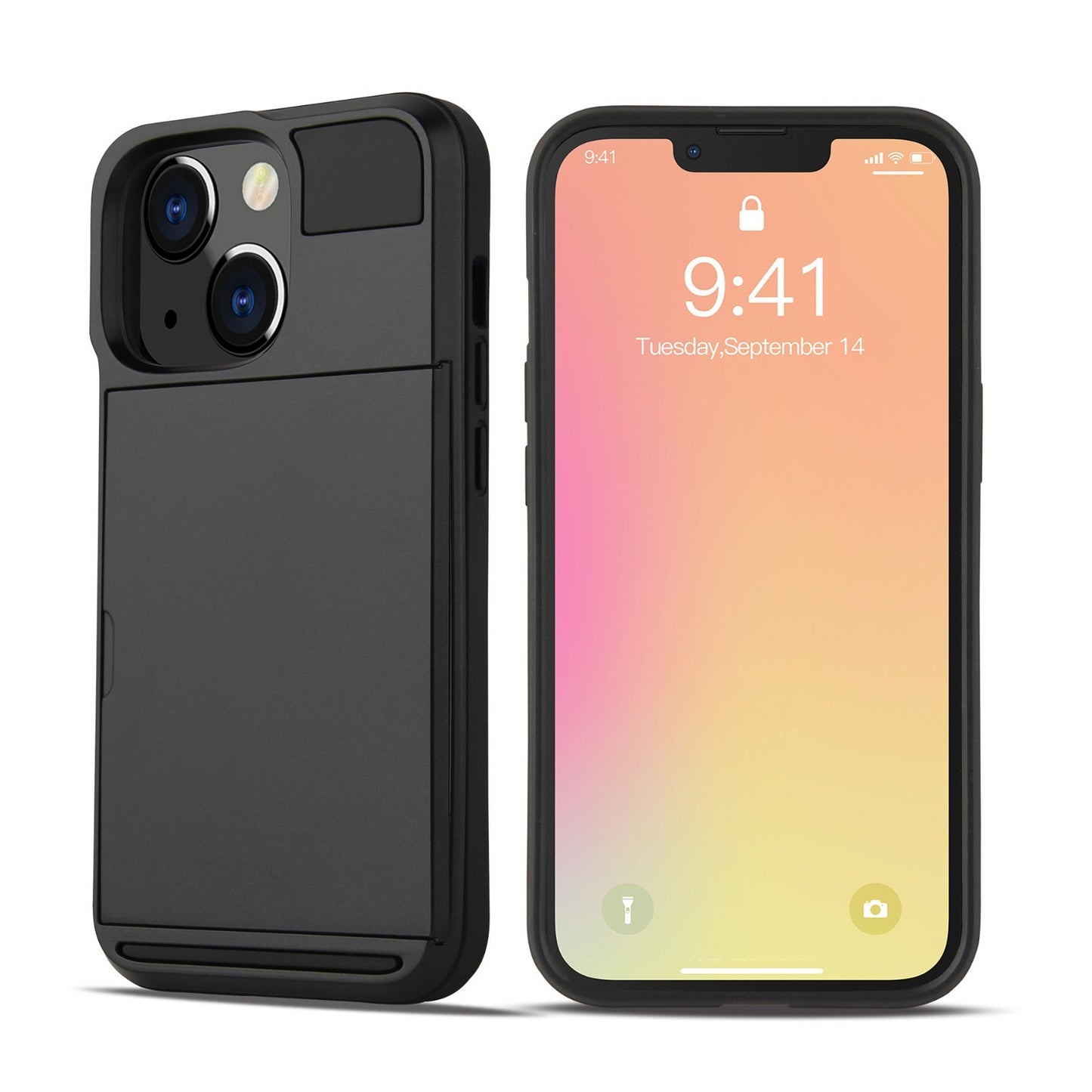 Card For iPhone 13 Pro Max Mini Holder Wallet Case Shockproof Hybrid Protective