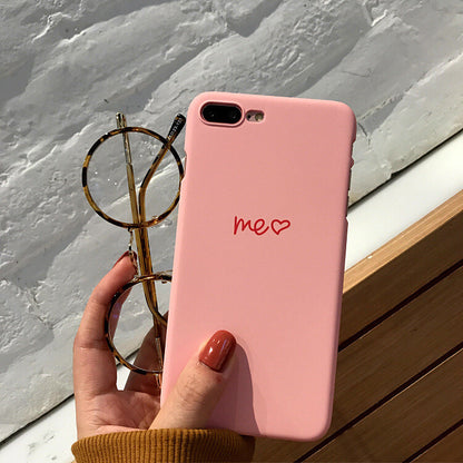 'Me You' Thin Couple Hard Matte Phone Case Cover For X XR XS Max Plus 8 7 6S 6