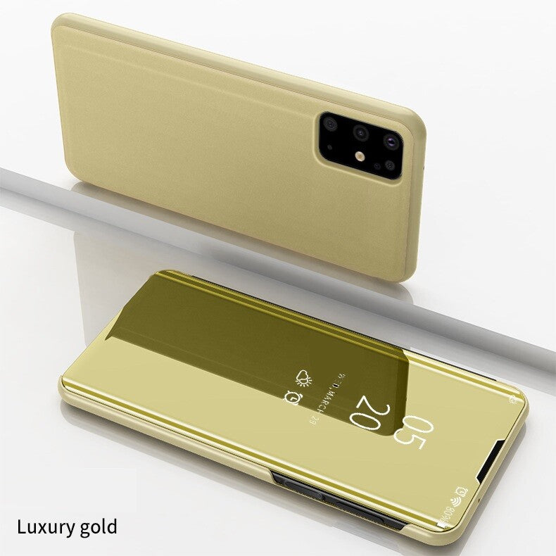 Mirror Clear Stand Phone Case Cover Samsung S25 S24 S23 S22 S21 S9 Plus Ultra FE