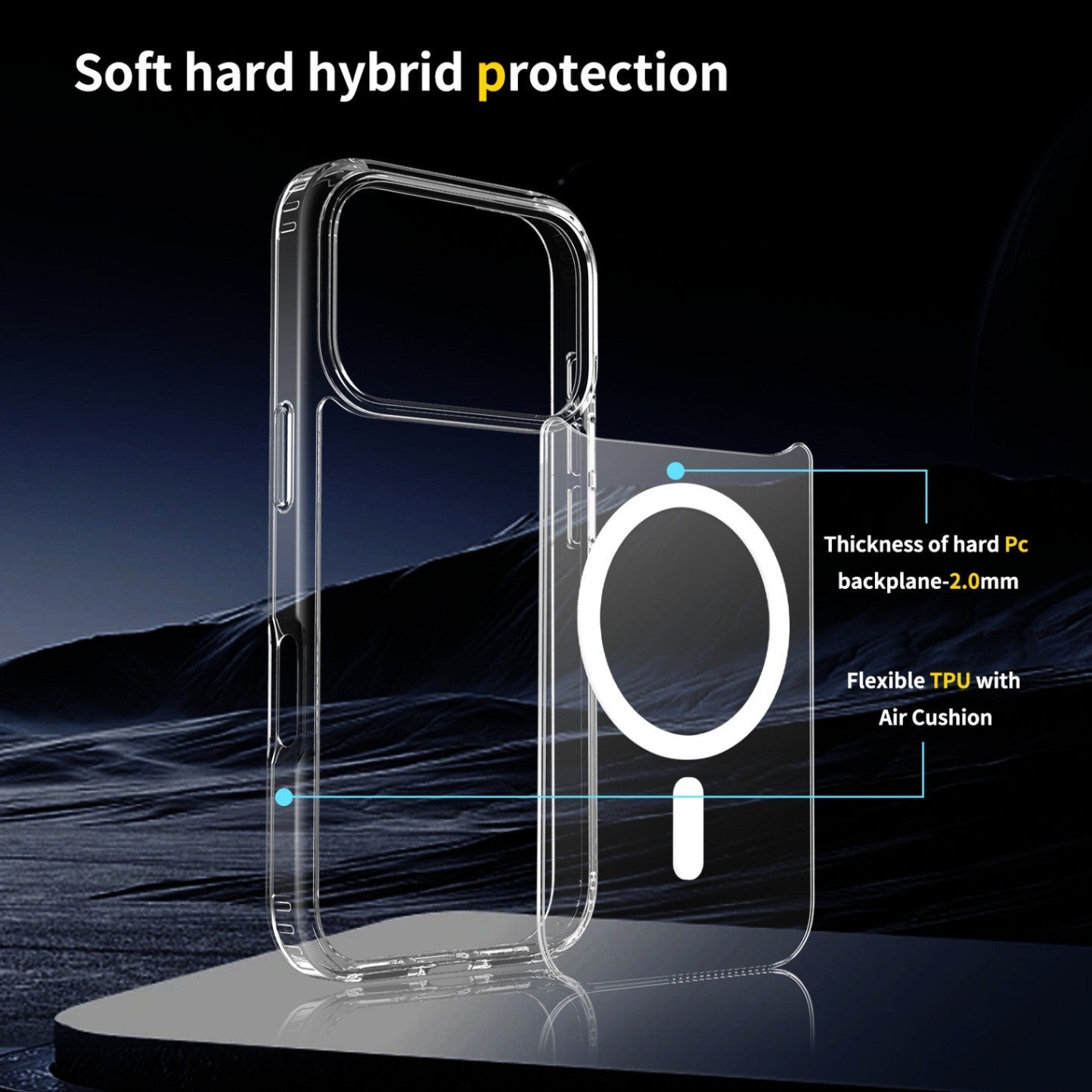 Case For Apple iPhone 17 16 15 14 Pro Plus Max Magnetic Clear MagSafe Cover Skin