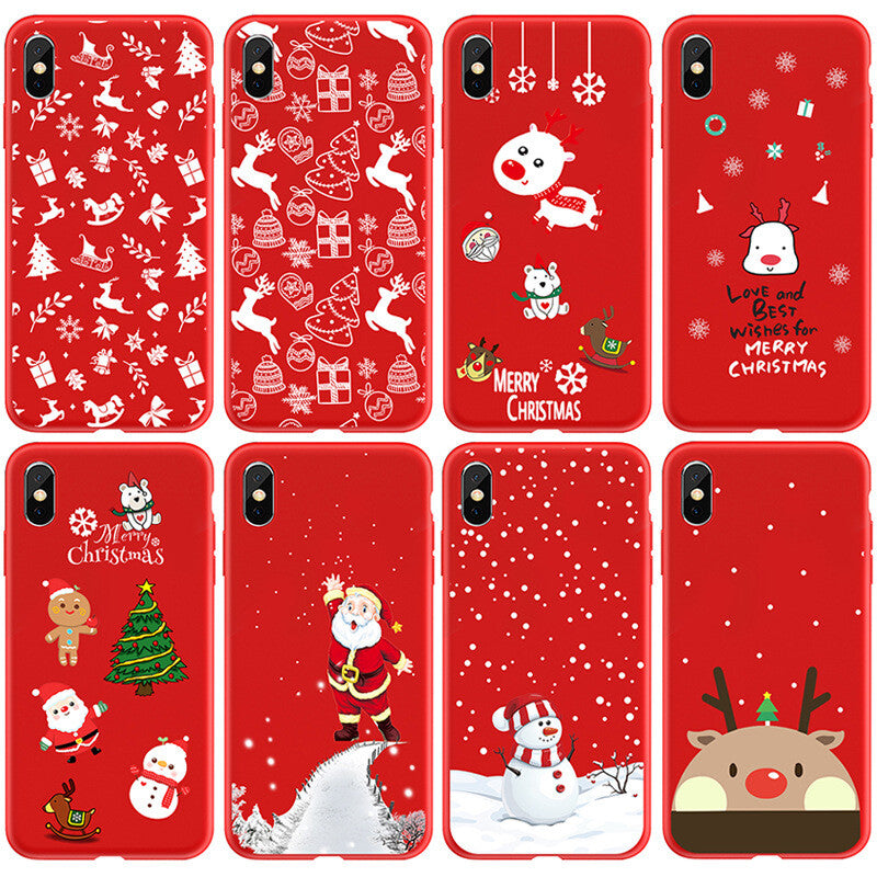 Soft Silicone Christmas Phone Case Cover Apple iPhone 13 12 11 Pro Max XR X XS 7