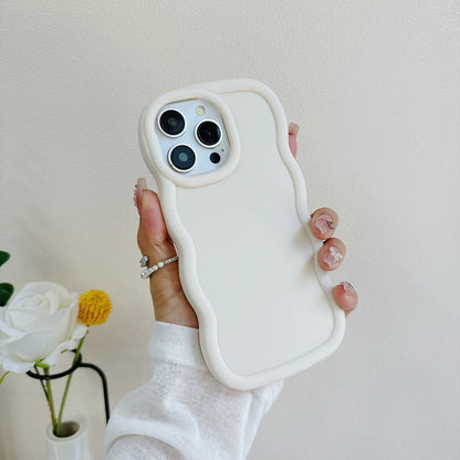 Wavy Candy Colour TPU Case For iPhone 17 16 15 14 13 Soft Shockproof Phone Cover