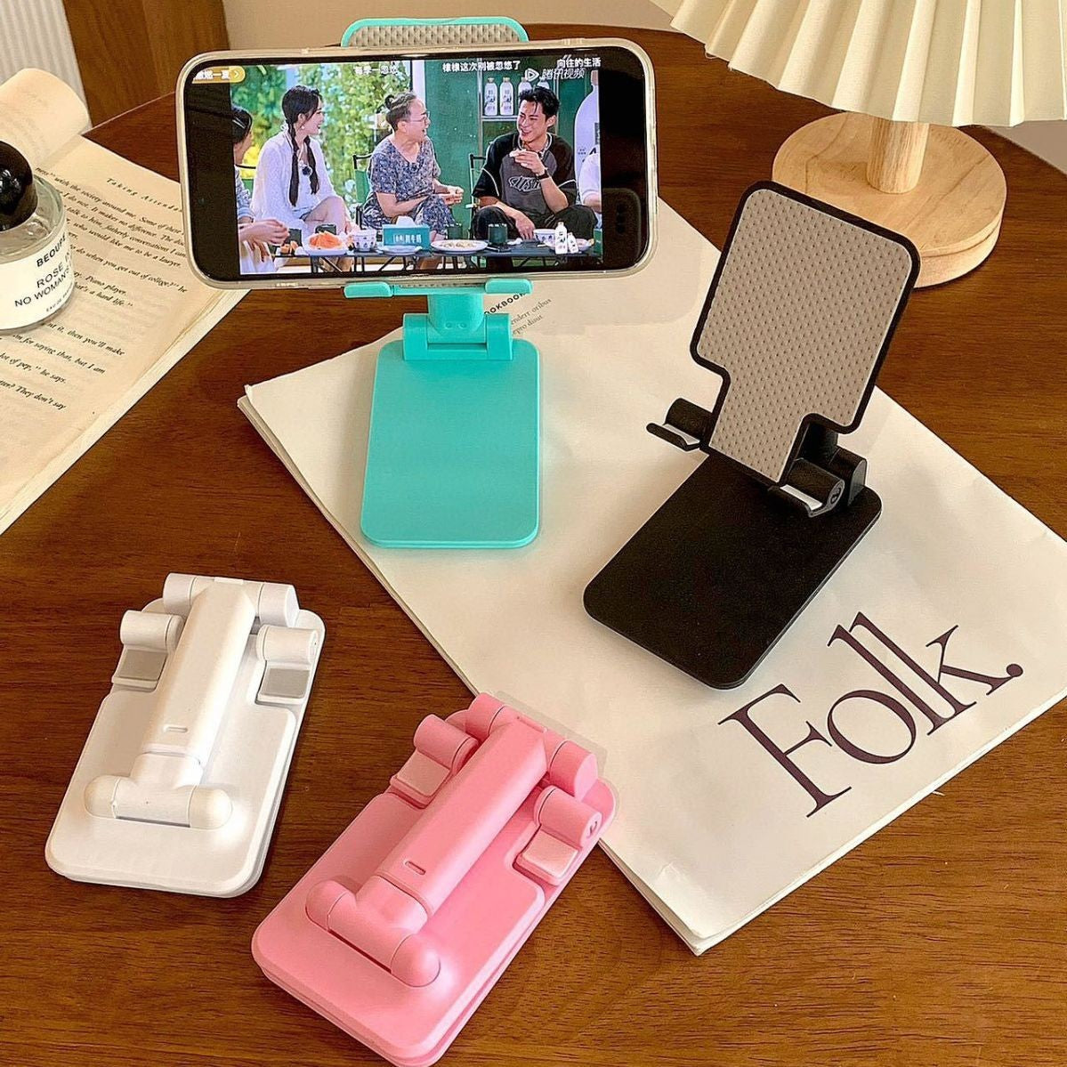 Phone Desk Holder Stand Foldable Desktop Table Mount For Mobile Tablet Universal