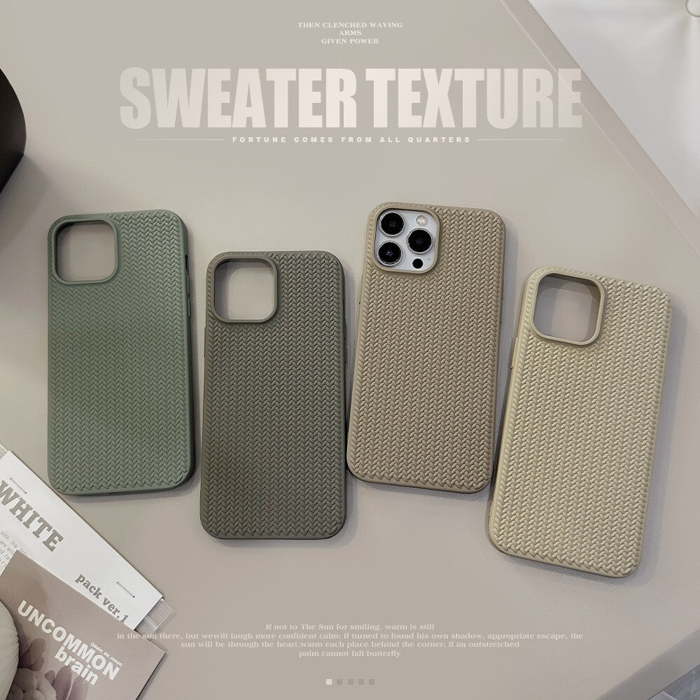 Case For Apple iPhone 17 16 15 14 13 Pro Max Plus Shockproof Silicone Knit Cover