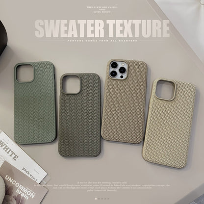 Case For Apple iPhone 17 16 15 14 13 Pro Max Plus Shockproof Silicone Knit Cover