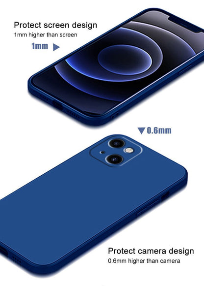 Case For iPhone 16 15 14 Pro Max Plus 13 11 12 7 Shockproof Silicone Phone Cover