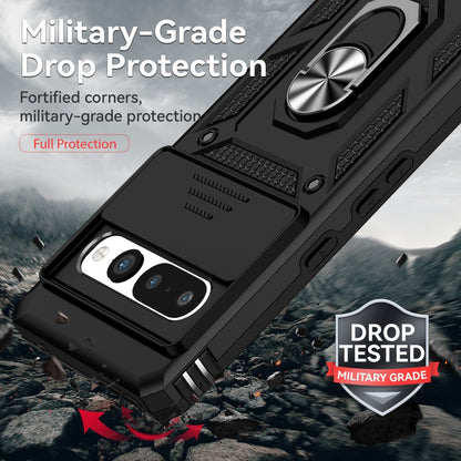 For Google Pixel 7a / 7 / 7 Pro Case Shockproof Rugged Cover Ring Holder Camera