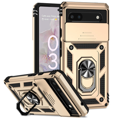 For Google Pixel 6a / 6 / 6 Pro Case Shockproof Rugged Cover Ring Holder Camera