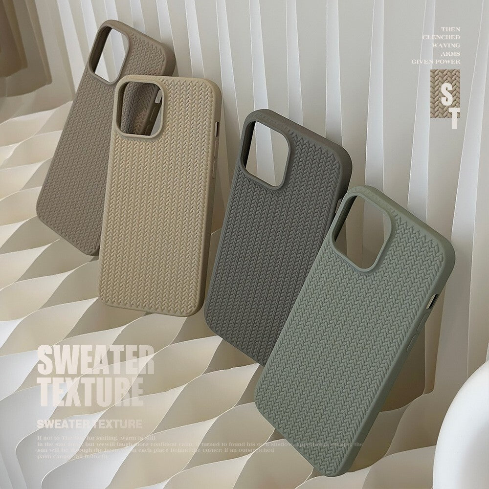 Case For Apple iPhone 17 16 15 14 13 Pro Max Plus Shockproof Silicone Knit Cover
