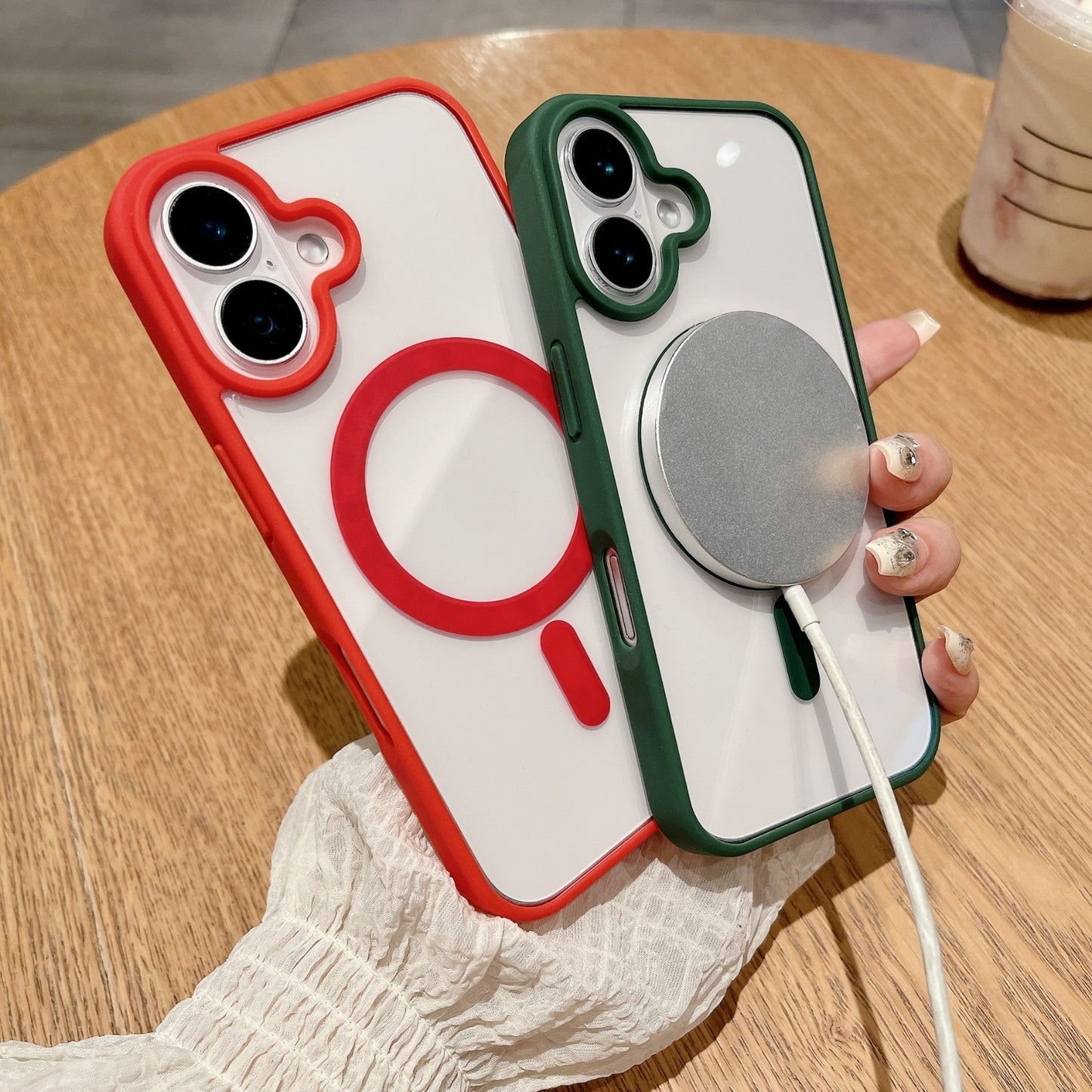 Shockproof Magnetic Matte Case For iPhone 17 16 15 14 13 12 Pro Max Plus Cover