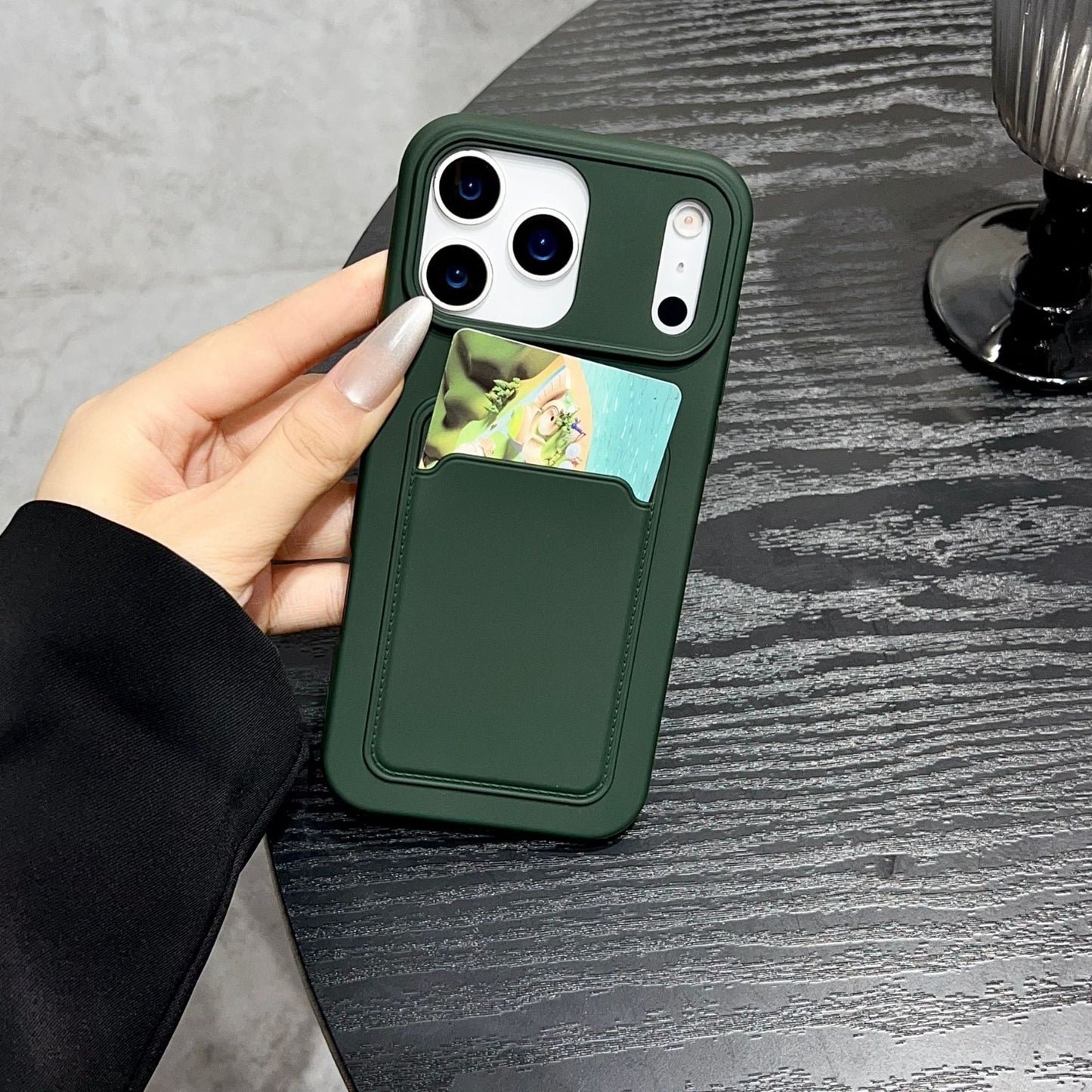 Case For iPhone 15 15 Pro Max Plus Wallet Card Holder Shockproof Cover Silicone