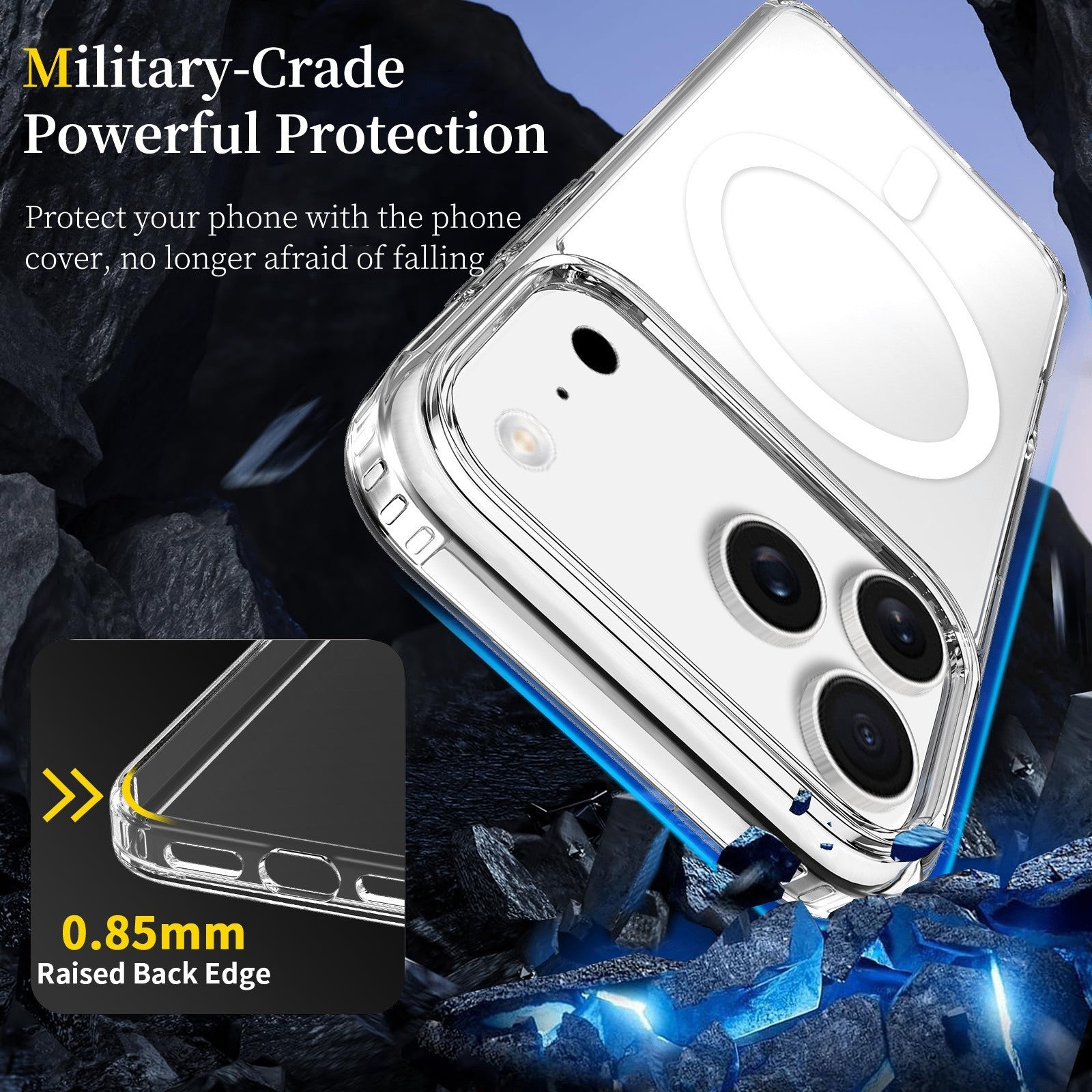 Case For Apple iPhone 17 16 15 14 Pro Plus Max Magnetic Clear MagSafe Cover Skin