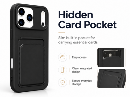 Case For iPhone 16 / 16 Plus / 16 Pro Max Wallet Card Holder Shockproof Cover
