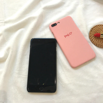 'Me You' Thin Couple Hard Matte Phone Case Cover For X XR XS Max Plus 8 7 6S 6