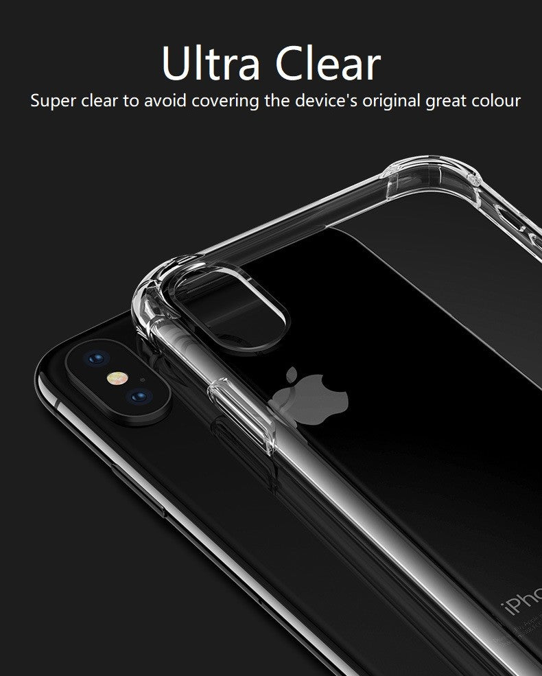 Basic Clear TPU Bumper Phone Case Cover iPhone 14 13 12 11 Pro Max Plus Mini XR