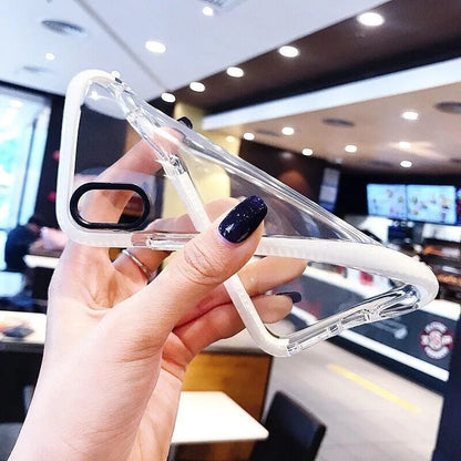 Clear Silicone Shockproof Phone Case Cover iPhone 17 16 15 14 Pro Max Plus 13 12