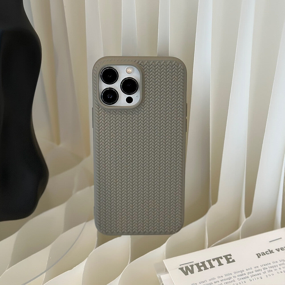 Case For Apple iPhone 17 16 15 14 13 Pro Max Plus Shockproof Silicone Knit Cover