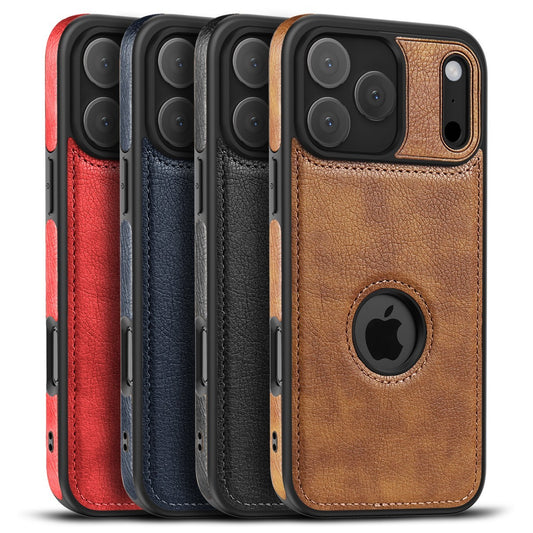 Luxury Leather Case For iPhone 17 Pro Max Air 17e PU Shockproof Slim Logo Cover